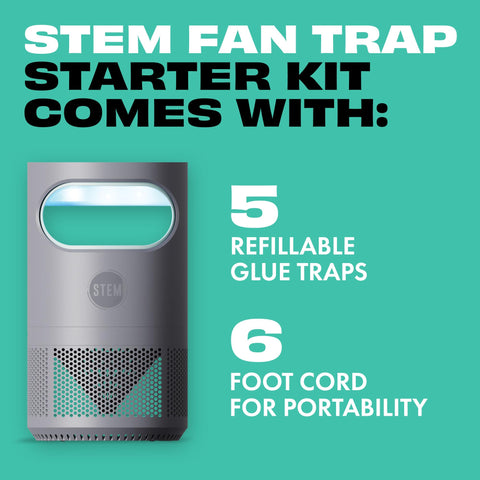 STEM Flying Insect Fan Trap in-use kitchen setup for discreet pest control.