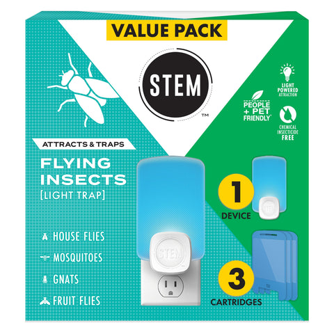 STEM Insect Trap blue-light-front-view for discreet indoor pest control.