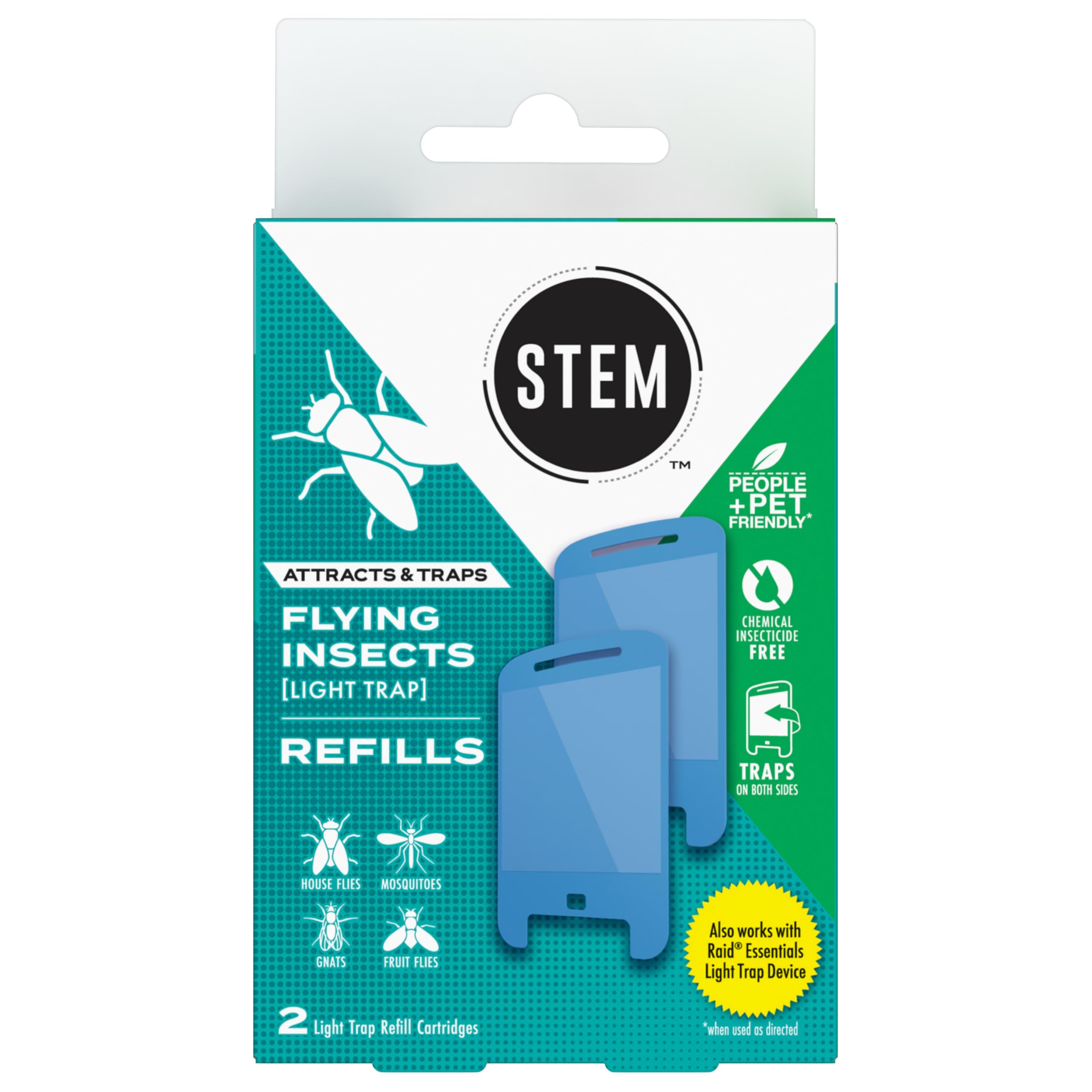 STEM Light Trap refill cartridge provides year-round, discreet pest control.