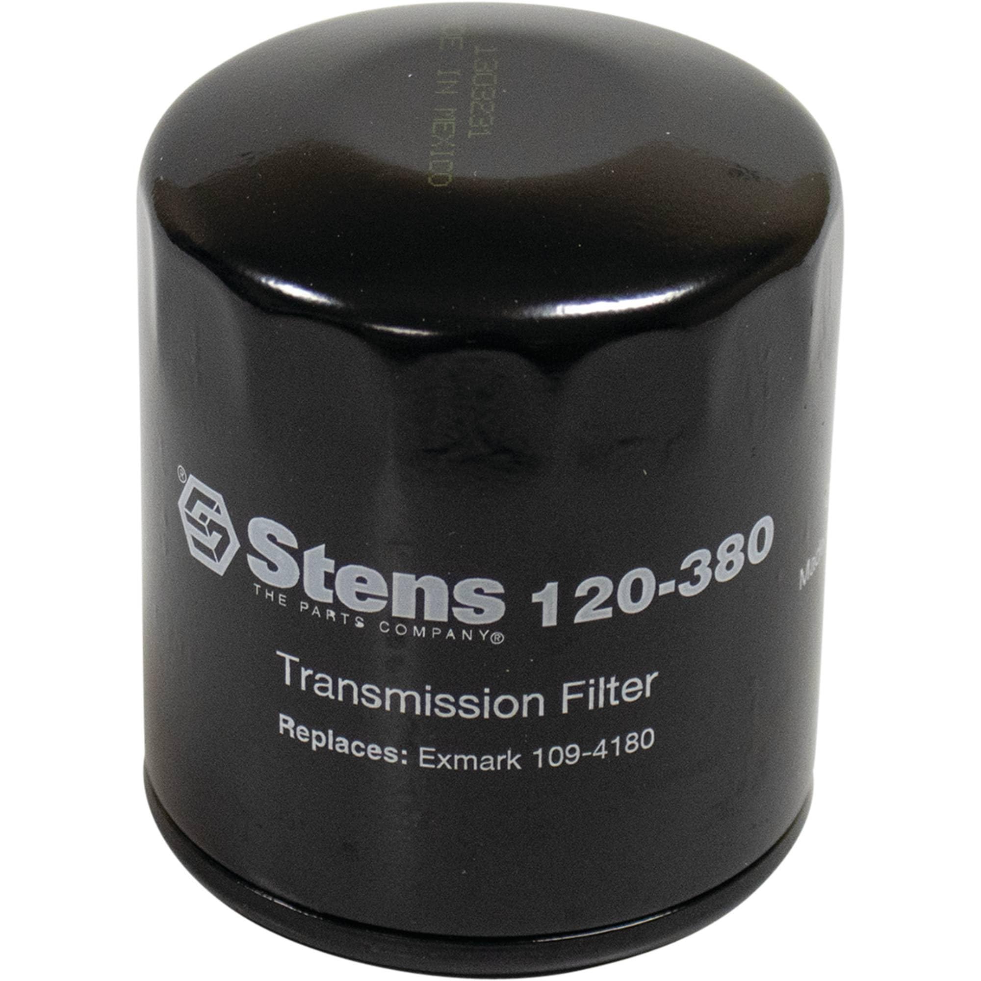 Stens 120-380 transmission filter side view highlights compact, space-saving design.