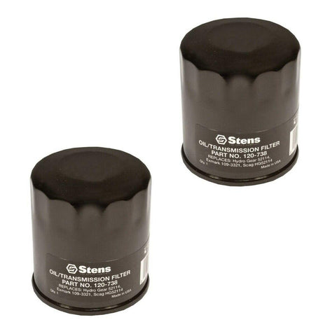 Stens 120-738 two-pack transmission filter in a Hydro Gear system helps maintain clean fluid.
