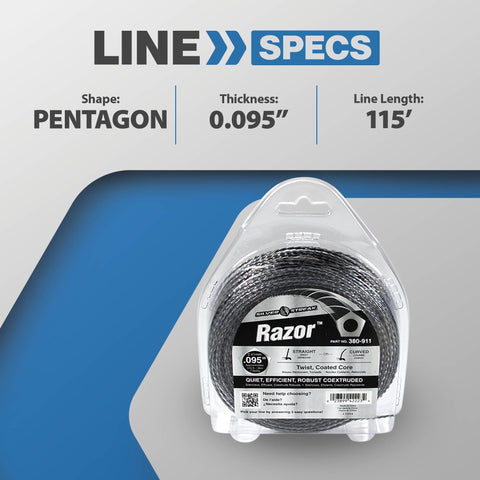 Stens 380-911 trimmer line offers quiet operation for efficient trimming