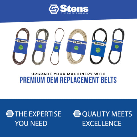 Stens belt compatible with Murray models 585416 and 585416MA.