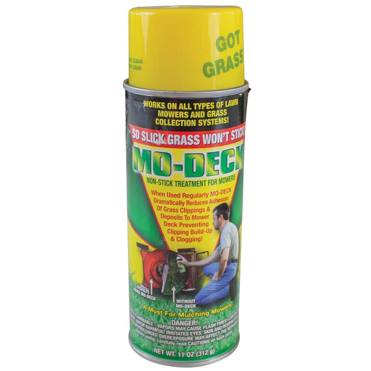 Stens Mo-Deck Spray 11oz aerosol keeps debris off mower decks and snow equipment