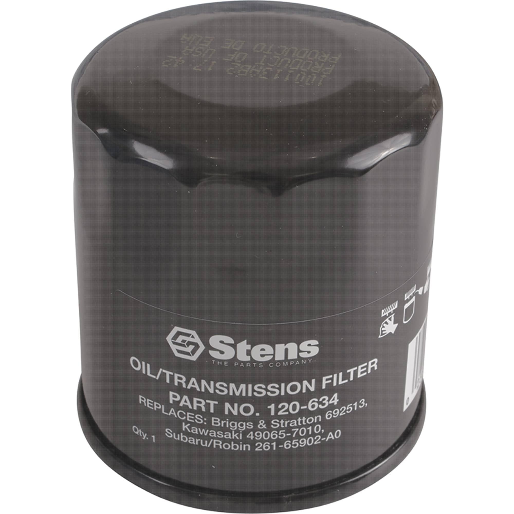 Stens oil filter for Kawasaki FJ180V FX751-1000V supports smooth operation for 14-19 HP mowers