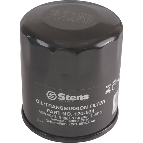 Stens oil filter for Kawasaki FJ180V FX751-1000V supports smooth operation for 14-19 HP mowers
