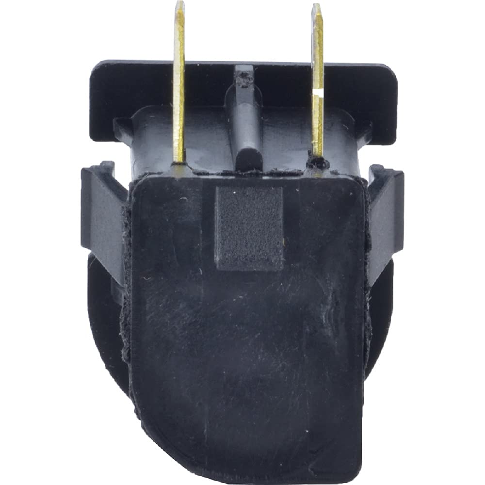 Stens seat-switch closeup in black shows durable normally open design for easy mower starts.