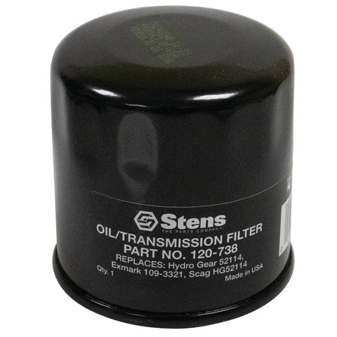 Stens transmission filter side view installed in Ferris IS600Z IS700Z for reliable filtration.