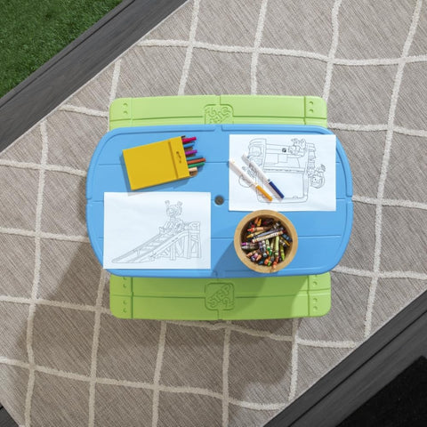 Step2 Sun & Shade durable plastic construction resists chips and fading