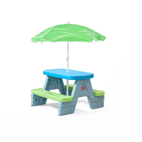 Step2 Sun & Shade fold-flat storage for compact after-play