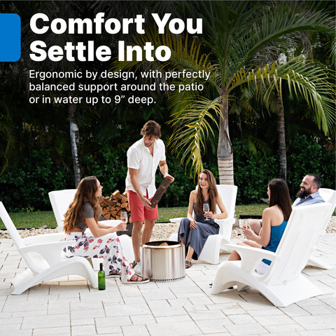 Step2 Vero Adirondack chair for chlorine and saltwater proof outdoor use