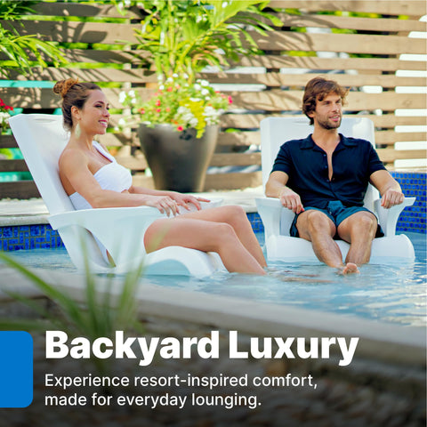 Step2 Vero Adirondack chair uses UV-resistant resin for long-lasting color