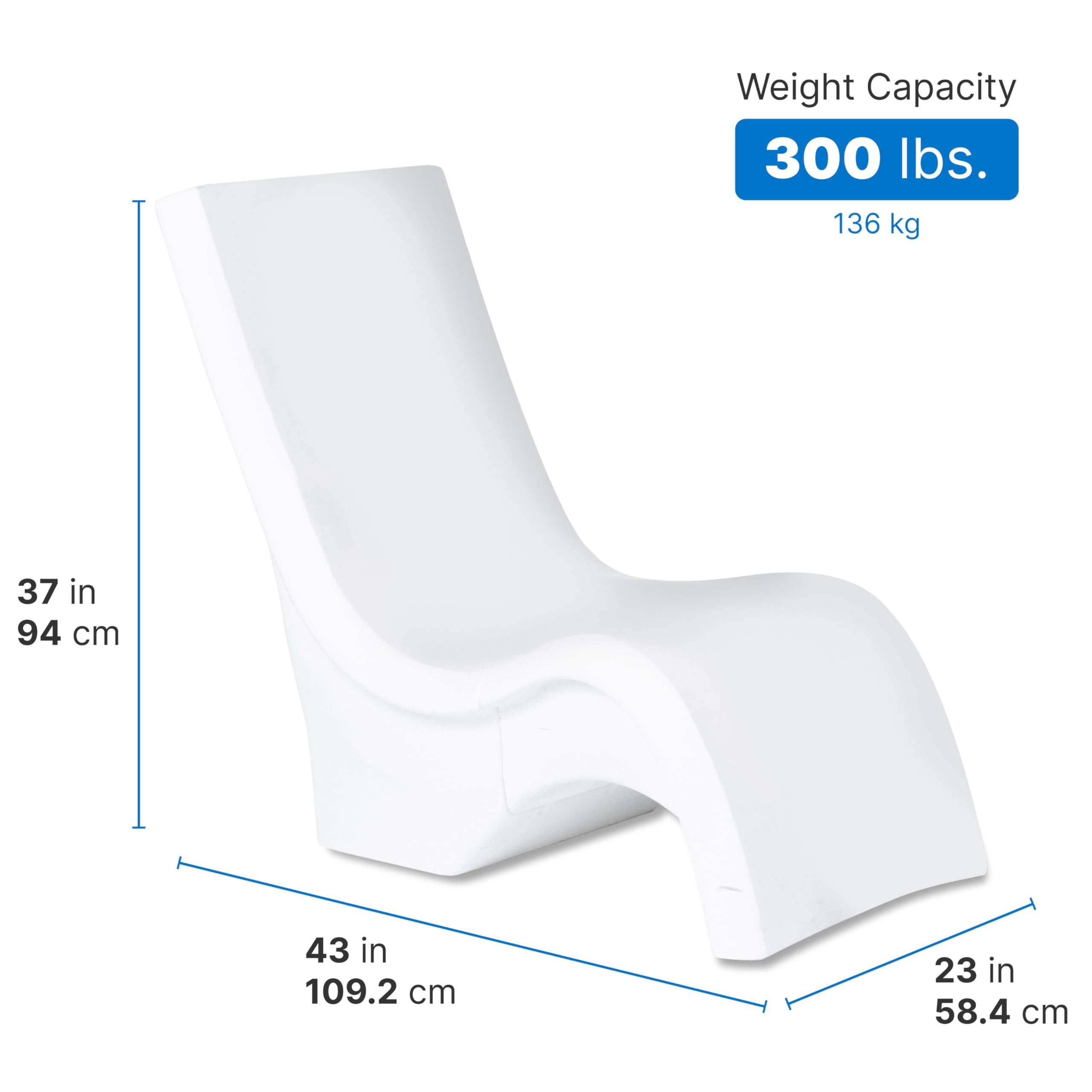 Step2 Vero Chair Tall close-up highlights durable resin for sun and chlorine.