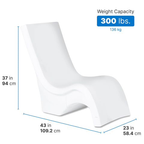 Step2 Vero Chair Tall close-up highlights durable resin for sun and chlorine.