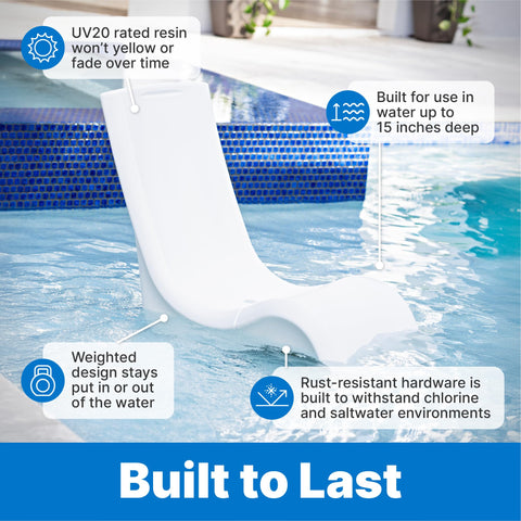 Step2 Vero Chair Tall UV resistant resin maintains color in sun.