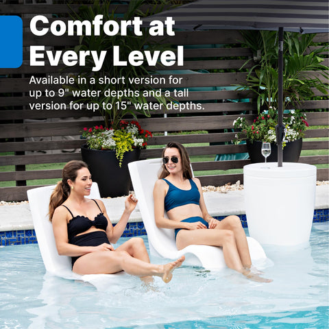 Step2 Vero Pool Chair phone holder demonstrates hands-free access
