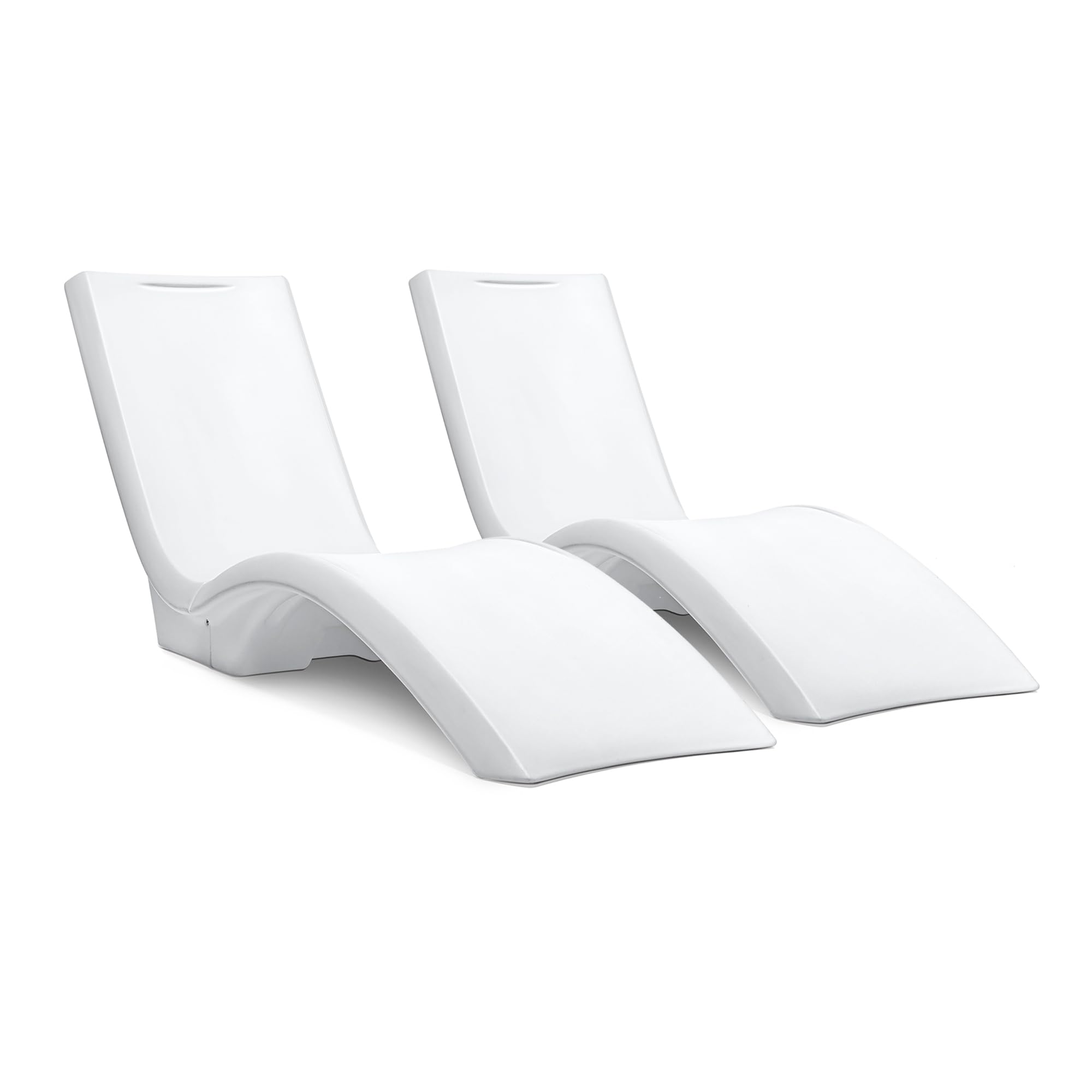 Step2 Vero Pool Lounger in water provides stable poolside relaxation.