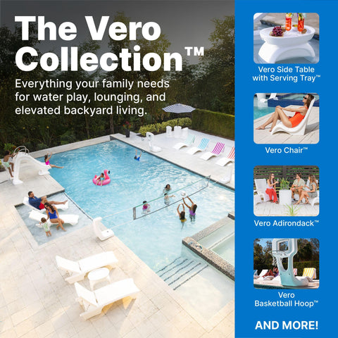 Step2 Vero Pool Lounger suitable for indoor or outdoor poolside lounging.
