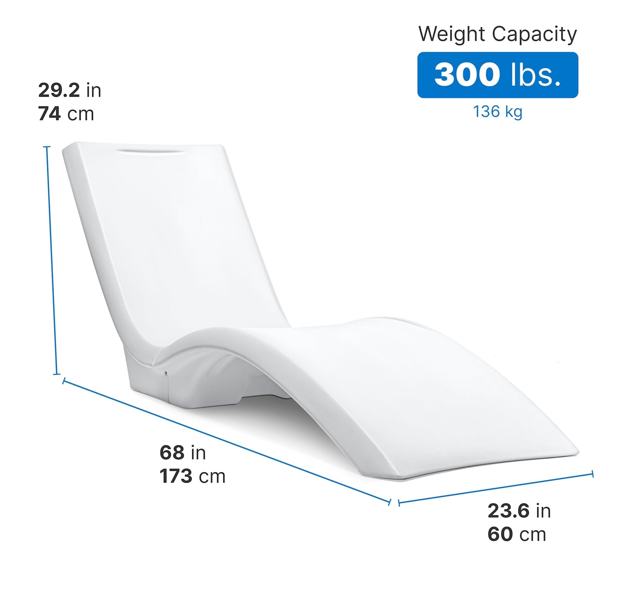 Step2 Vero Pool Lounger on sun shelf enhances poolside lounging
