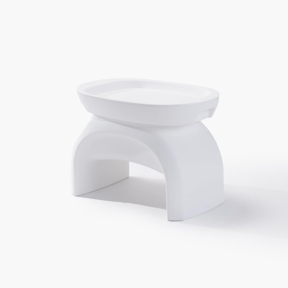 Step2 Vero side table with serving tray beside pool for easy outdoor entertaining