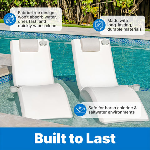 Step2 Vero 3-piece set snaps into lounger grooves for a clean look.