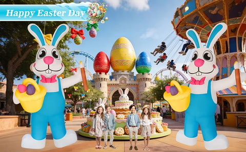 STEPINORLD XOXO vibrant Easter decor boosts curb appeal and photo moments.