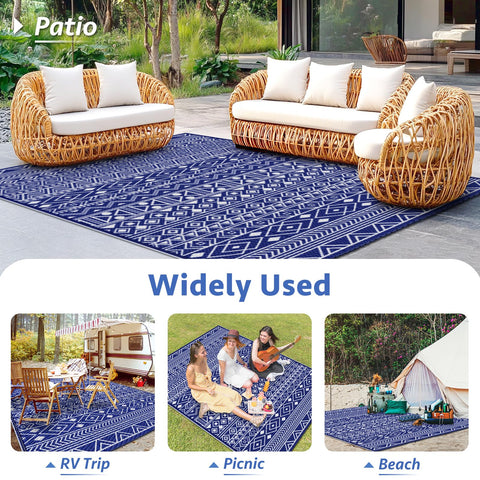 StepLively 5x8 outdoor rug suits RVs, campsites, and decks