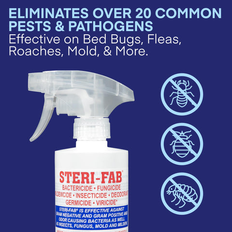 Steri-Fab bed-bug egg-targeting spray on mattress surface