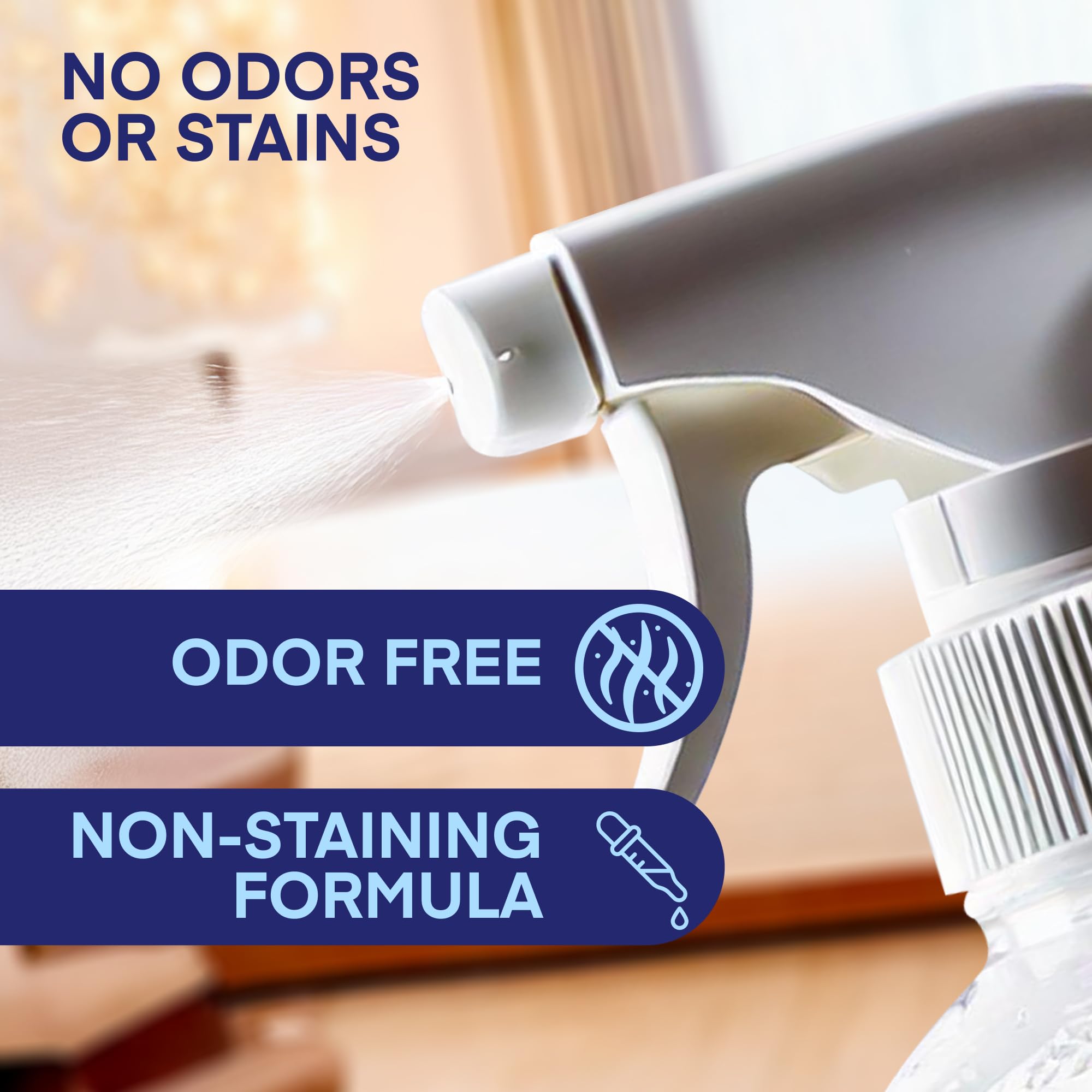 Steri-Fab no-residue deodorizing action for fabrics and surfaces