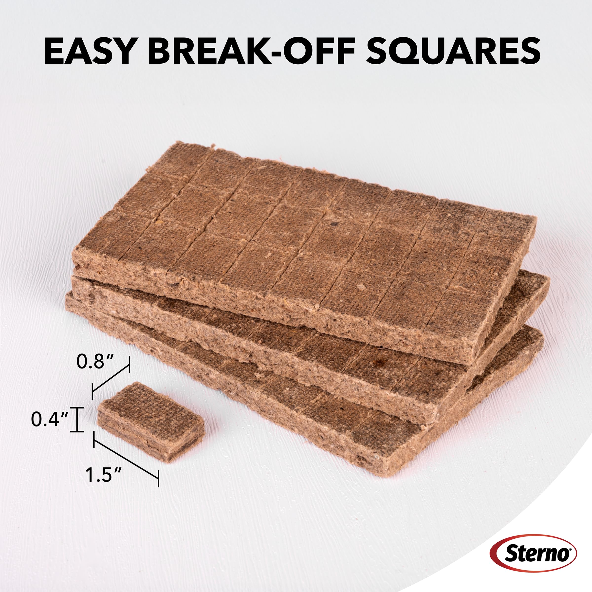 Sterno Bulk 144-Count Fire Starter Squares for regular grilling and fires.