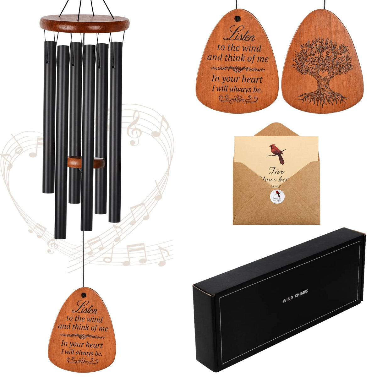 STF ShangTianFeng windchimes outdoors deliver a deep, soothing tone for patios.