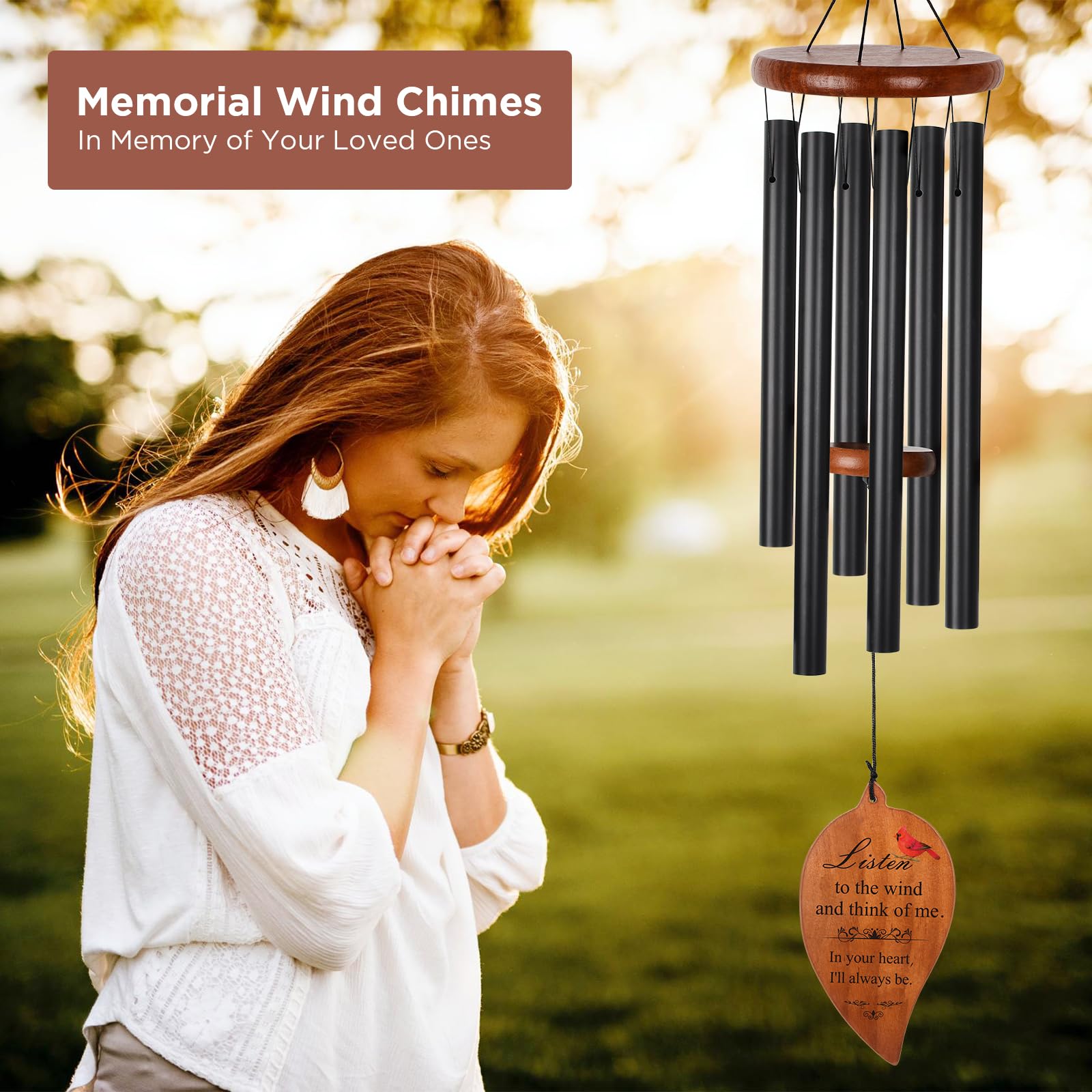 STF ShangTianFeng chimes are lightweight and easy to hang in any outdoor space.