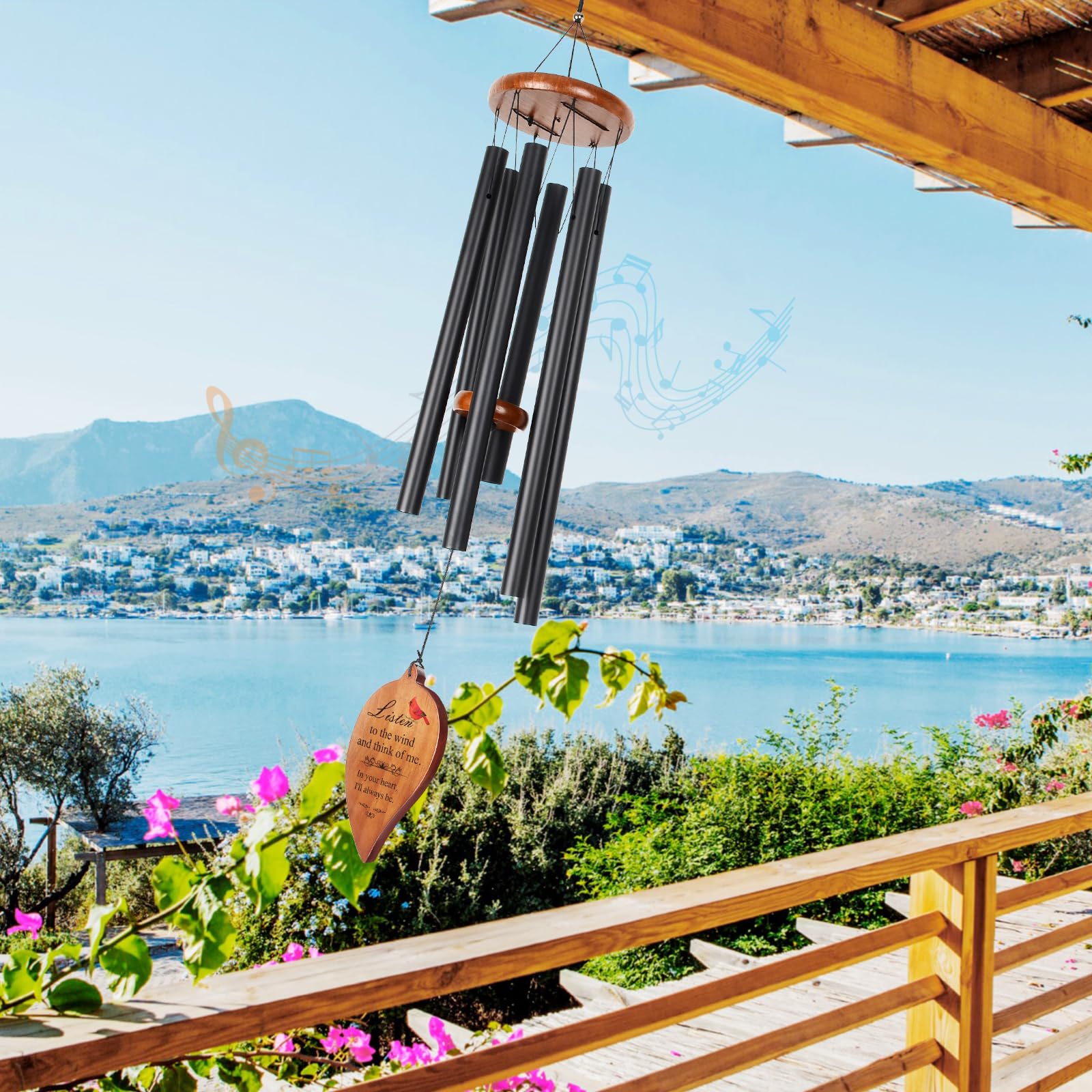 STF ShangTianFeng wind chimes deliver soft, long-lasting resonance in breeze.