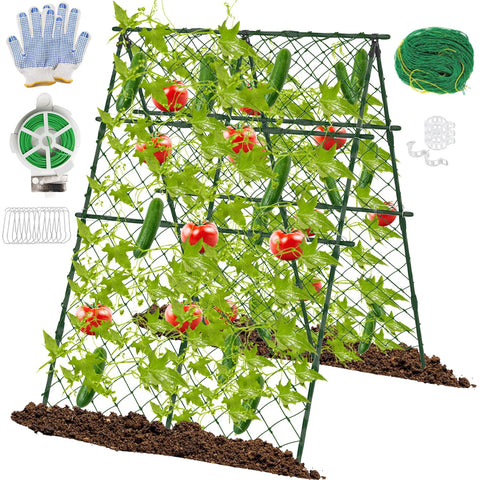 STFALI cucumber trellis provides sturdy vertical support for climbing vines