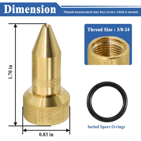 Sthangbig brass construction close-up highlighting durable, corrosion-resistant nozzle material.