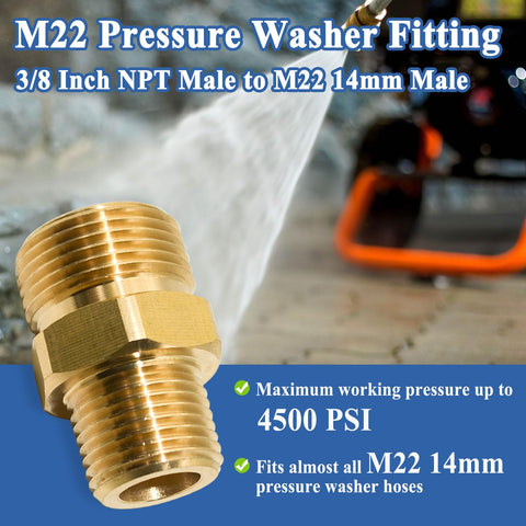 Sthangbig brass pressure washer fittings highlight rust resistance for outdoor use.