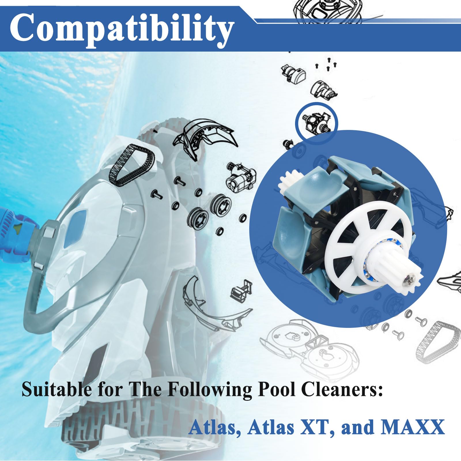 Sthangbig R0915600 engine assembly fits XT/MAXX suction-side cleaners for reliable performance.