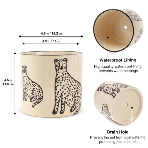 STHIE ceramic plant pot as a desk or windowsill accent.