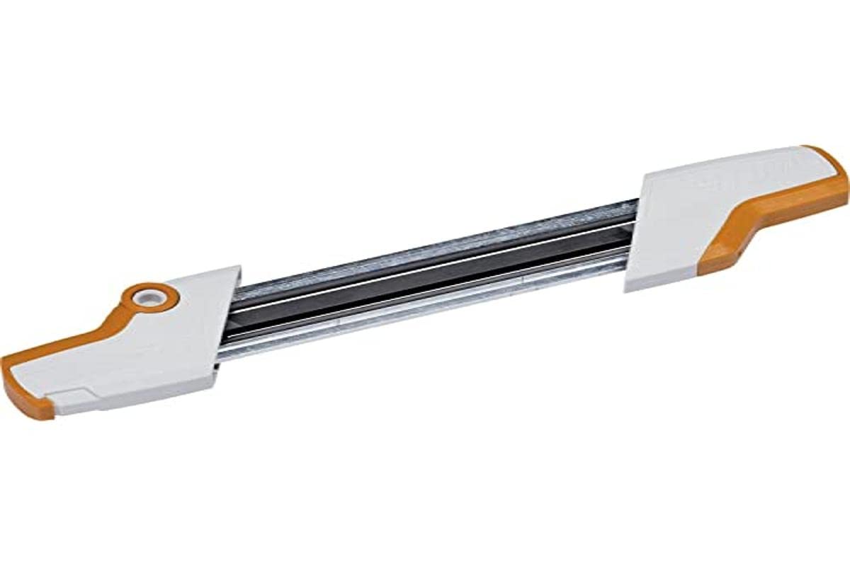 Stihl 2-in-1 Easy File Sharpener for .325 chains, shown in use