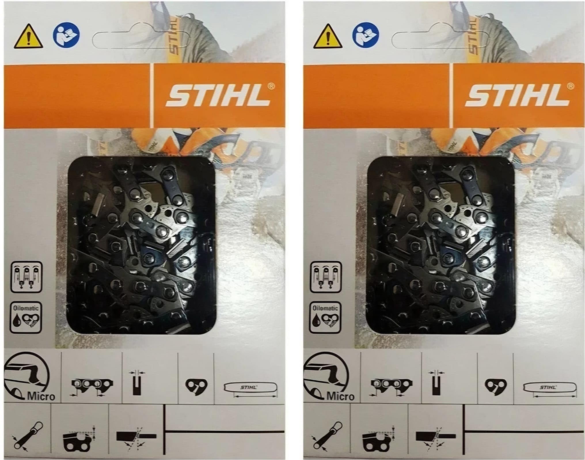 STIHL 26RM3-74 oilomatic rapid micro 3 chain on 18-inch bar for fast cuts