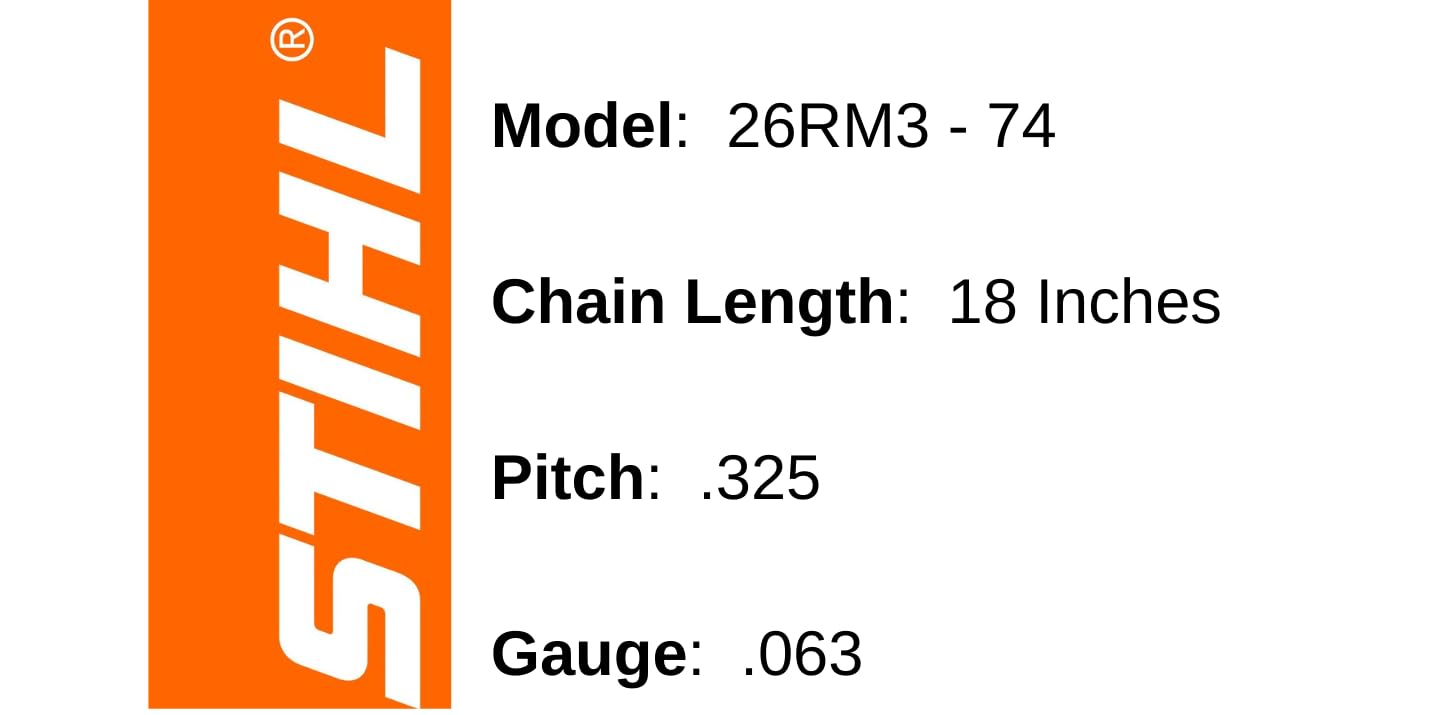 STIHL 26RM3-74 drive lengths 74 details for consistent feed