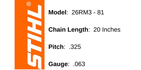 Close-up of STIHL RM3 cutters showing durable semi-chisel design