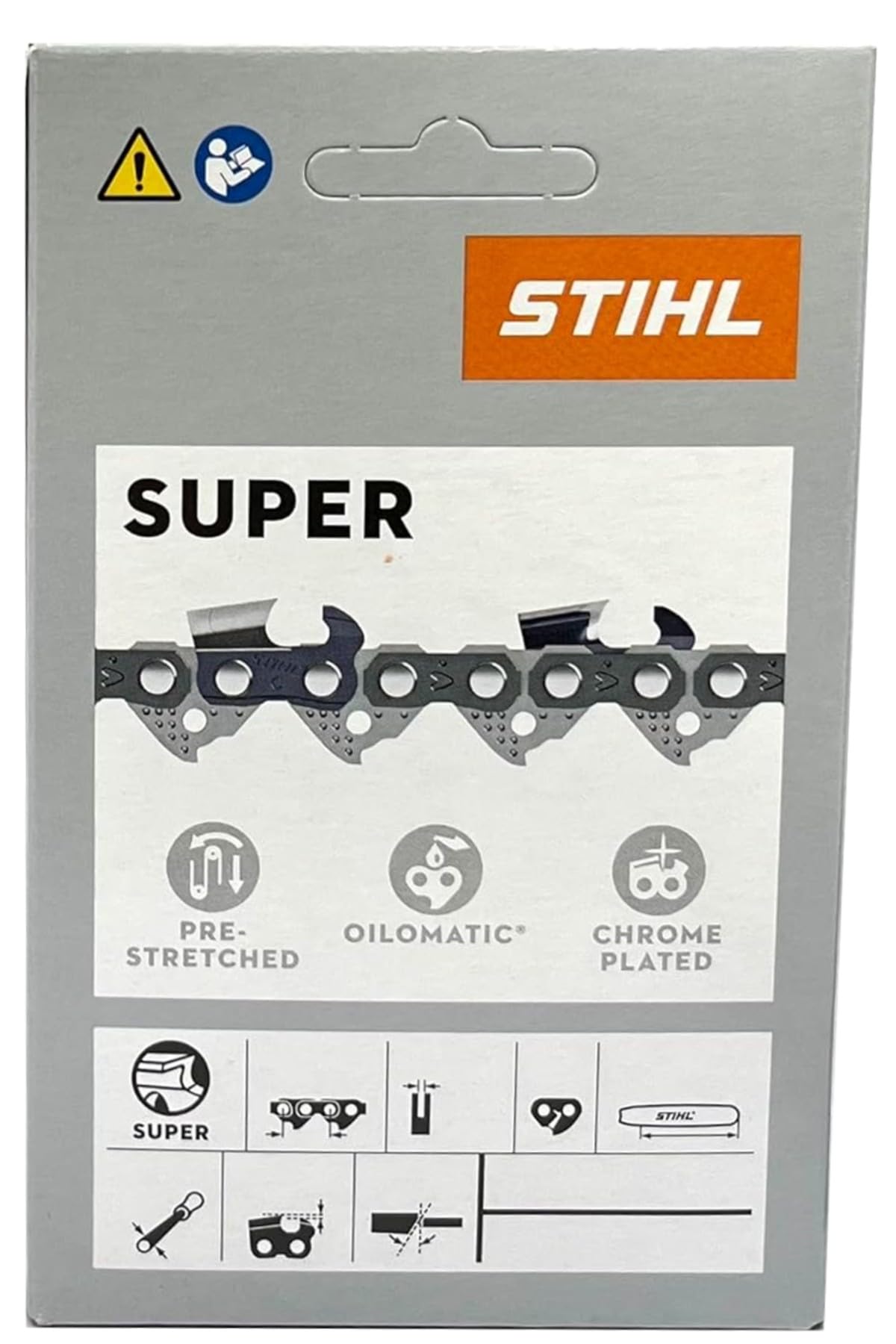 Stihl 26RS Rapid Super chain teeth close-up for durability and precision.