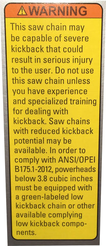 Stihl 33RS-84 2PK drive link sequence emphasizes consistent engagement