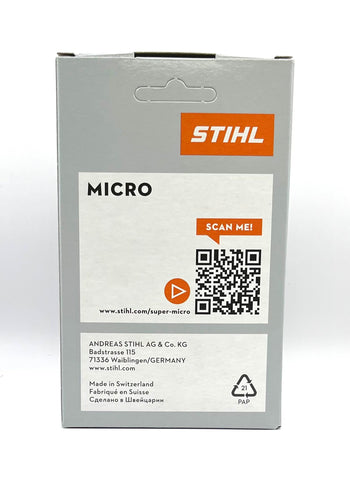 Stihl 61PMM3 narrow kerf low-kickback chain enables smoother cuts on small saws.