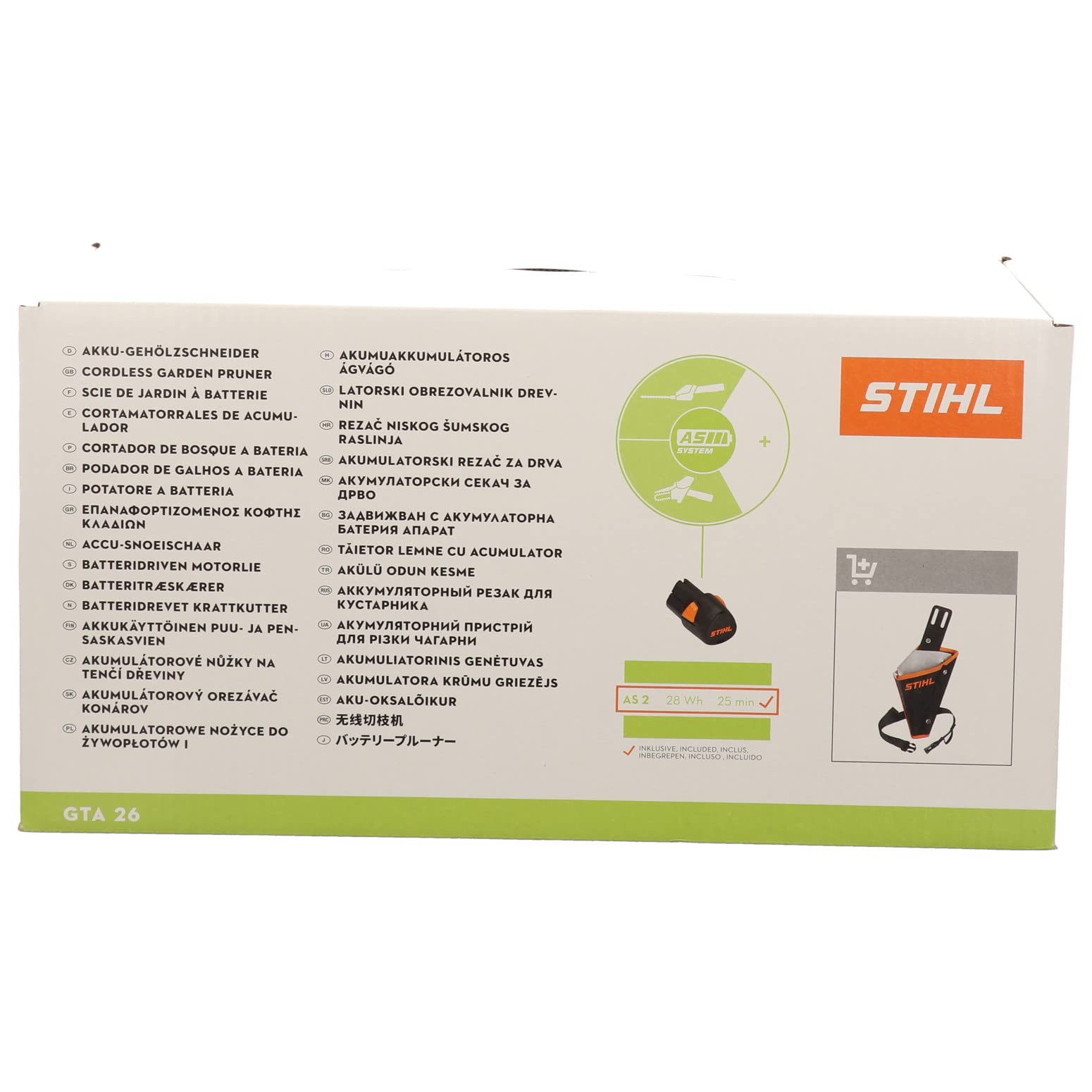 Stihl GTA 26 AL 1 charger, easy recharge for outdoor projects.