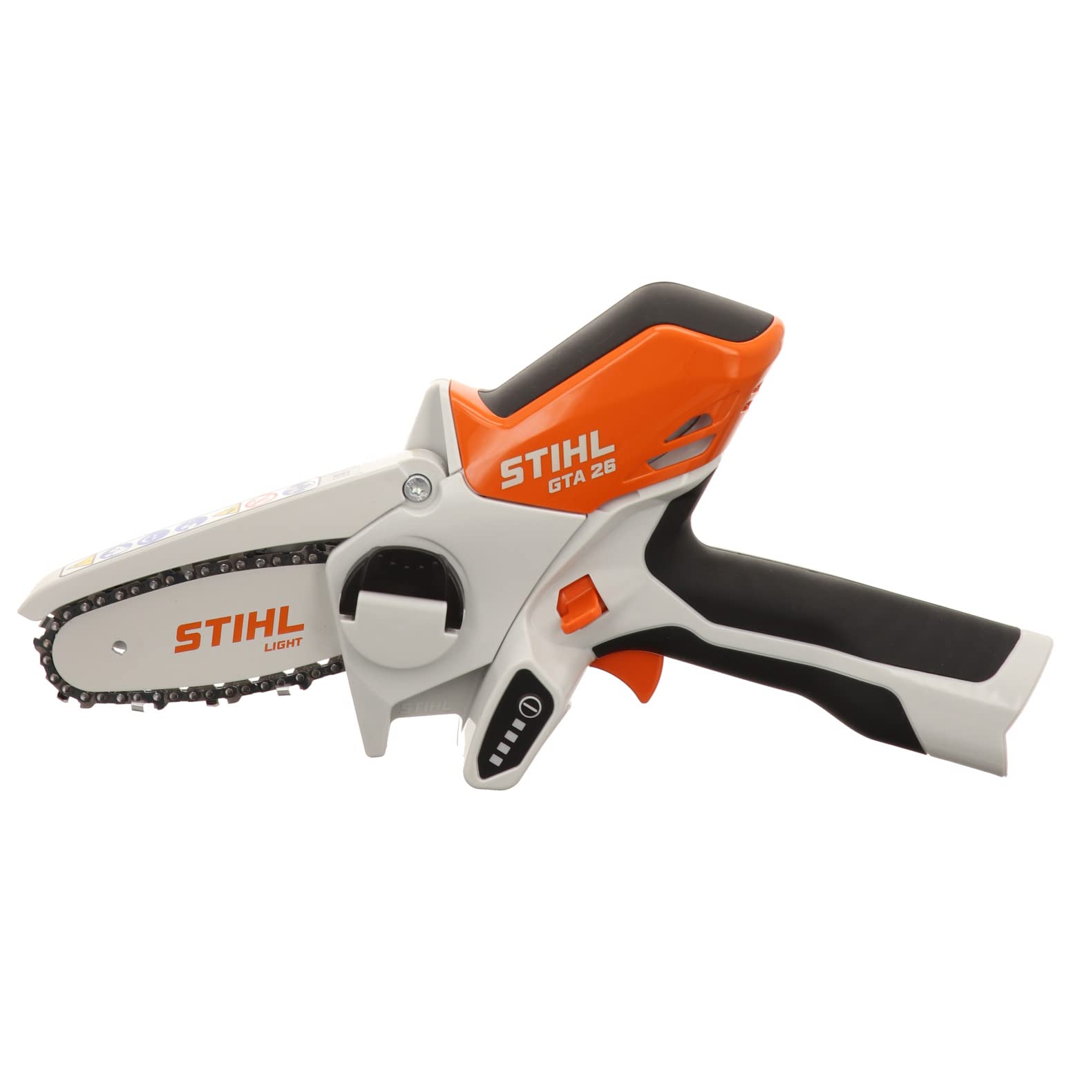 Stihl GTA 26 cordless operation in action for yard tasks.