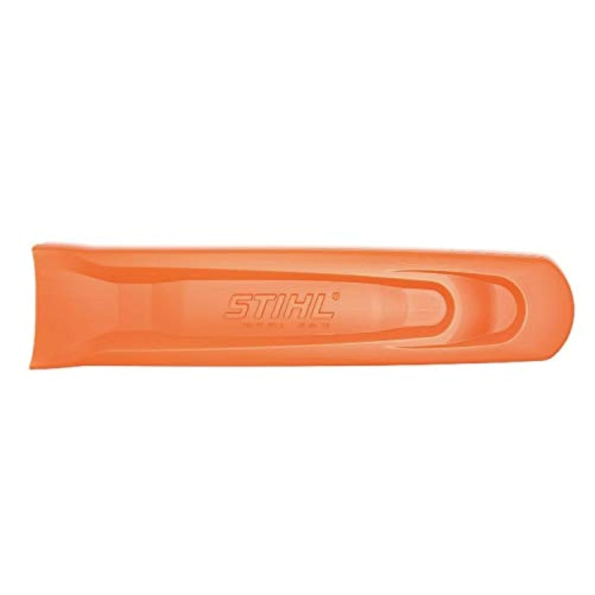 Stihl OEM 0000-792-9173 18-inch bar scabbard opening ensures quick, safe bar insertion.