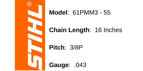 Stihl Picco Micro Mini 3 low-kickback design for safer handling.