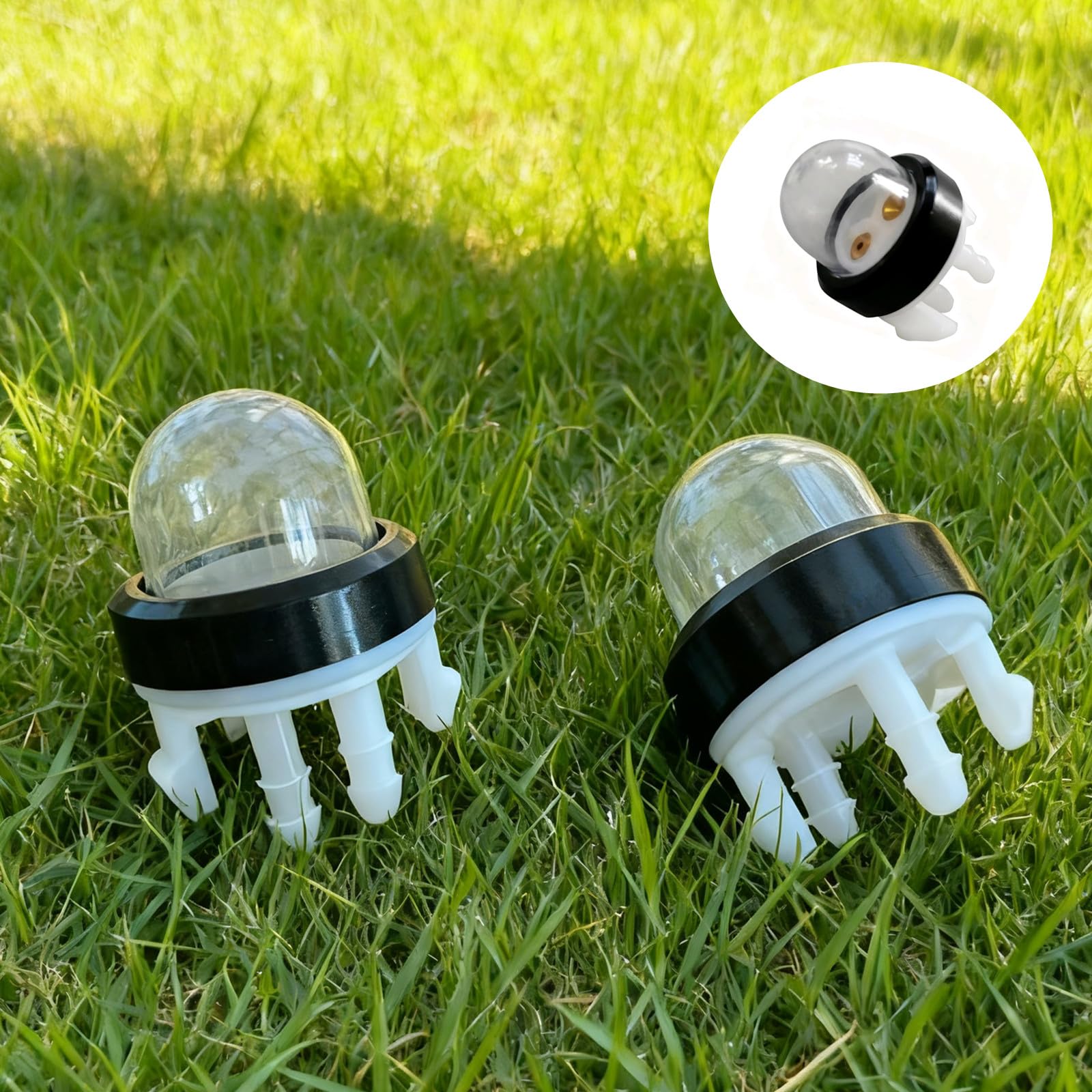Stihl primer bulb 2-pack close-up highlights durable construction for reliability.